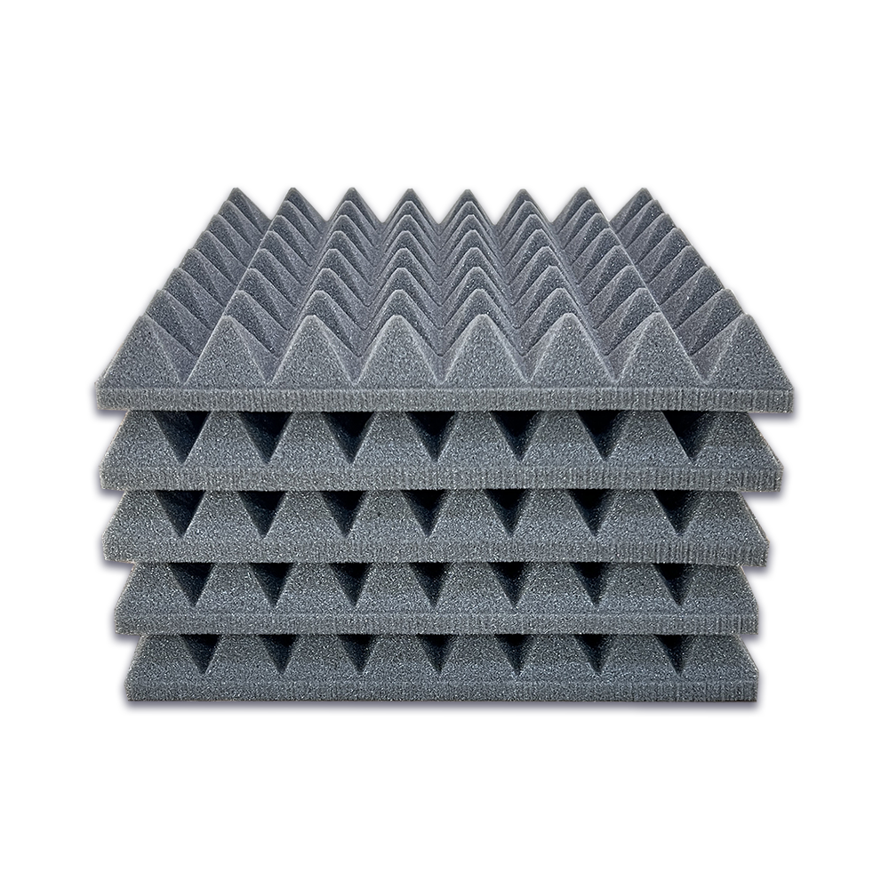 Espuma Acústica Piramidal Fonoabsorbente D24 (5 piezas) 48x48x4cm